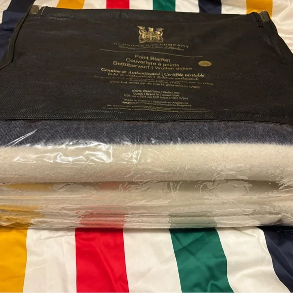 BNIB Authentic HBC Hudson’s Bay Company 6 Point Wool Blanket – Queen Size - Picture 3 of 8